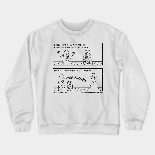 New niece Crewneck Sweatshirt by crampedconditions